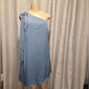 One Shoulder silky Dress  Size small New